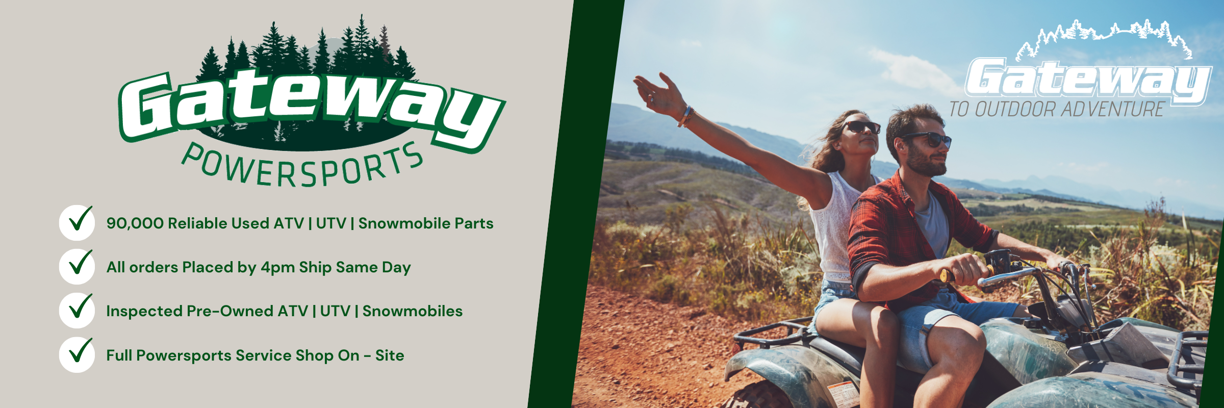 Gateway Powersports in Baraboo, WI . ATV | utv | Snowmobile Sales, service and paRTS